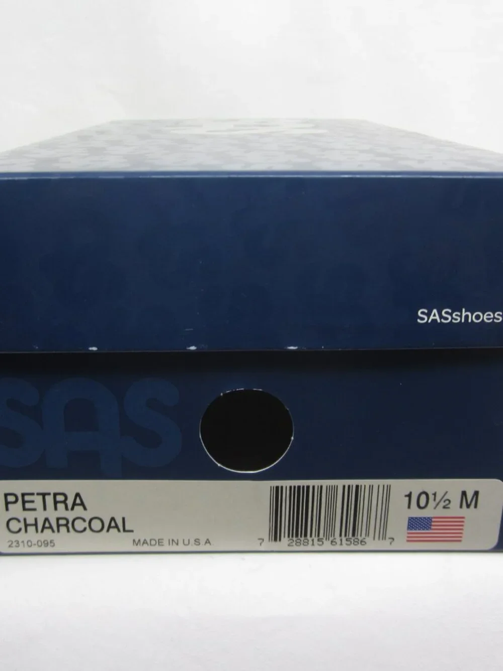 SAS Size 10.5 M Medium 10.5M Petra Charcoal Black Lace Up Nubuck Oxford Loafer
